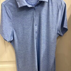 Under Armour Lavender/Blue Heat Gear Polo Med